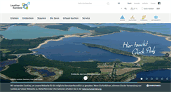 Desktop Screenshot of lausitzerseenland.de